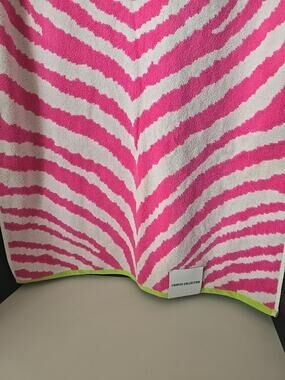Campus Collection Pink Zebra Strip 27" x 53" Beach Towels